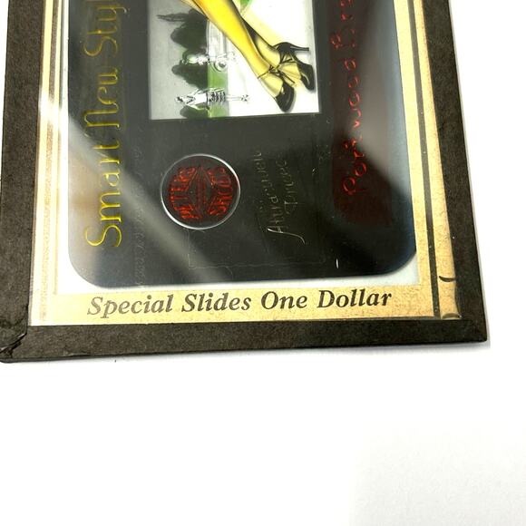 Vintage Glass Advertising Slide Ephemra Portwood Bros. Shoes - Picture 5 of 5